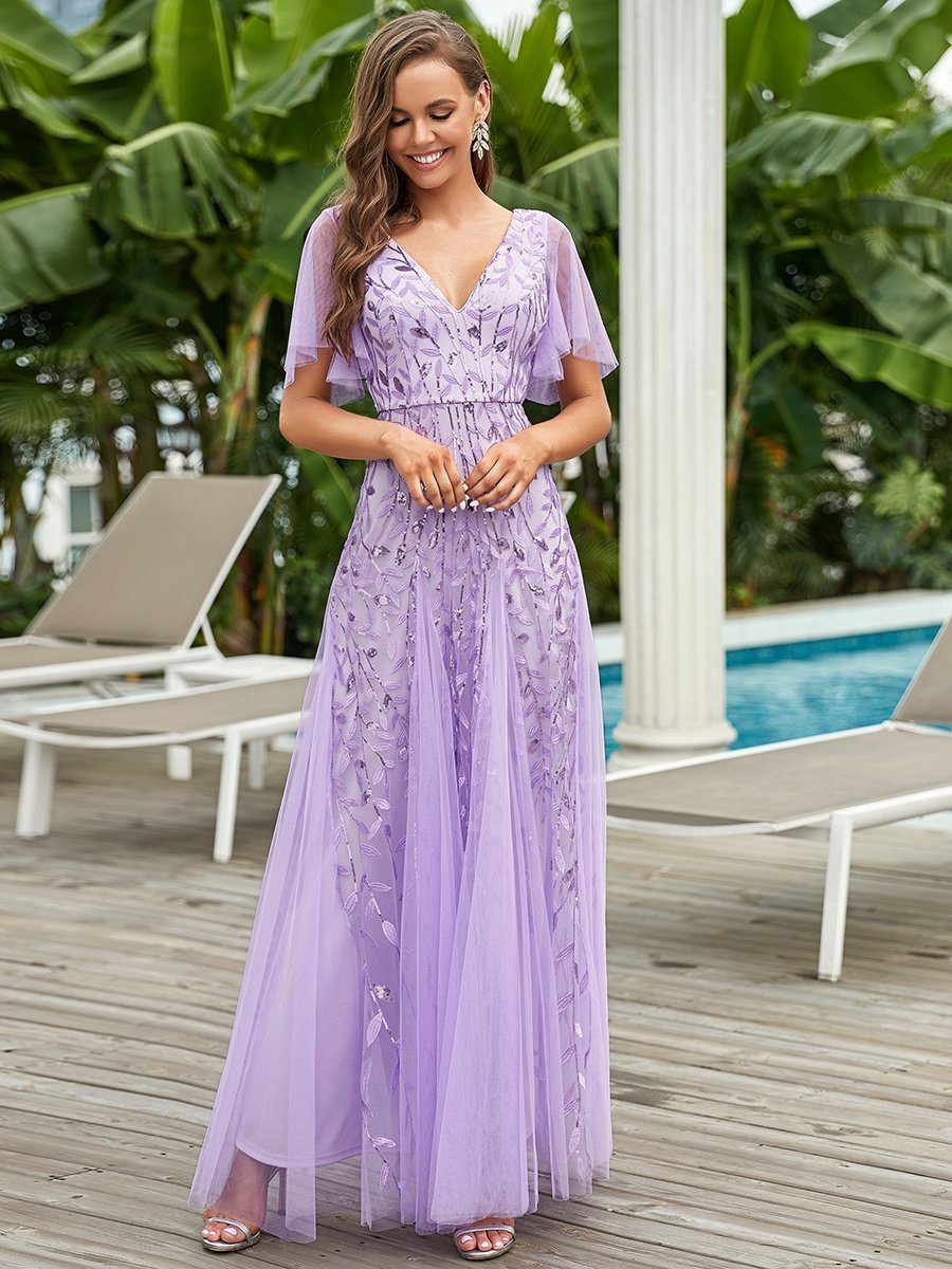 Glamorous purple dresses hotsell