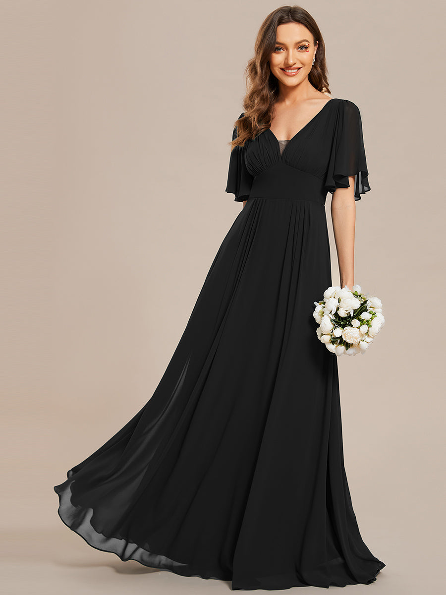 Long black empire waist on sale dress