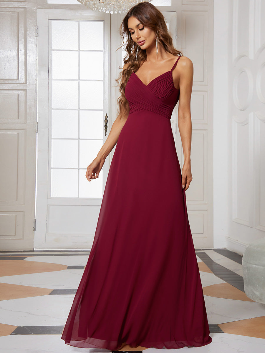 Bordeaux Bridesmaid Dress