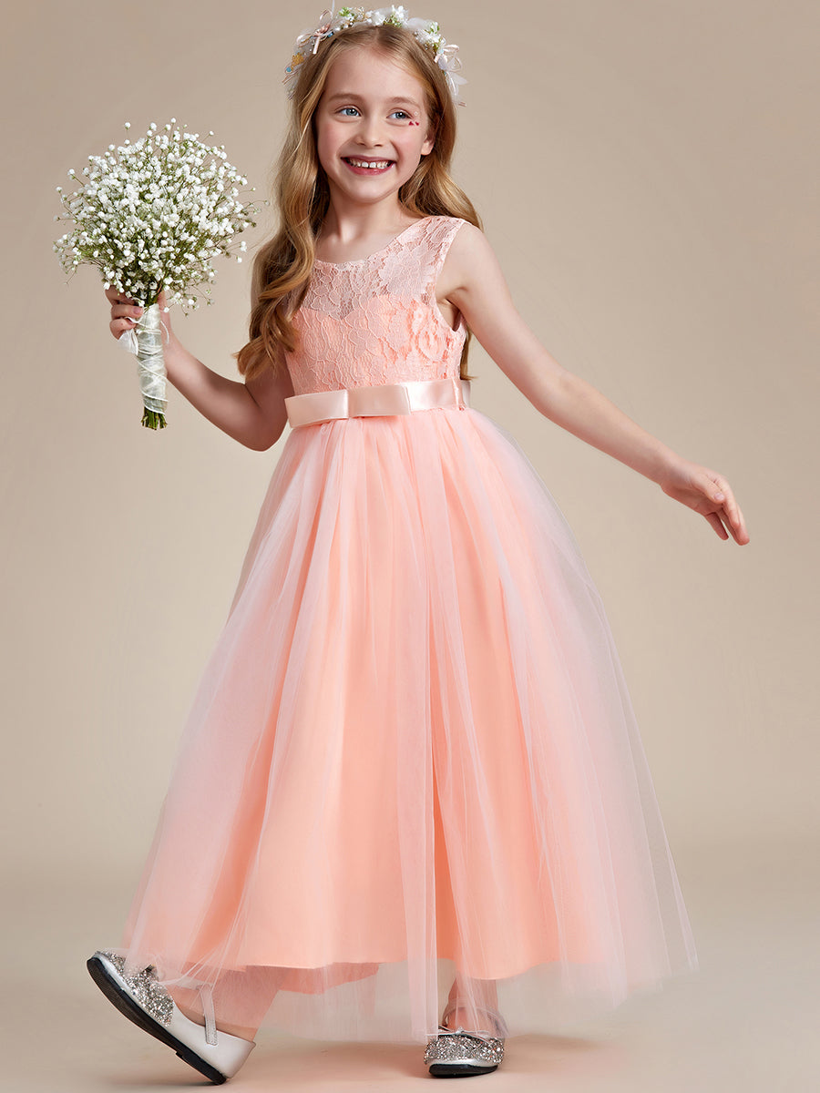 Flower girl outlet dresses peach color