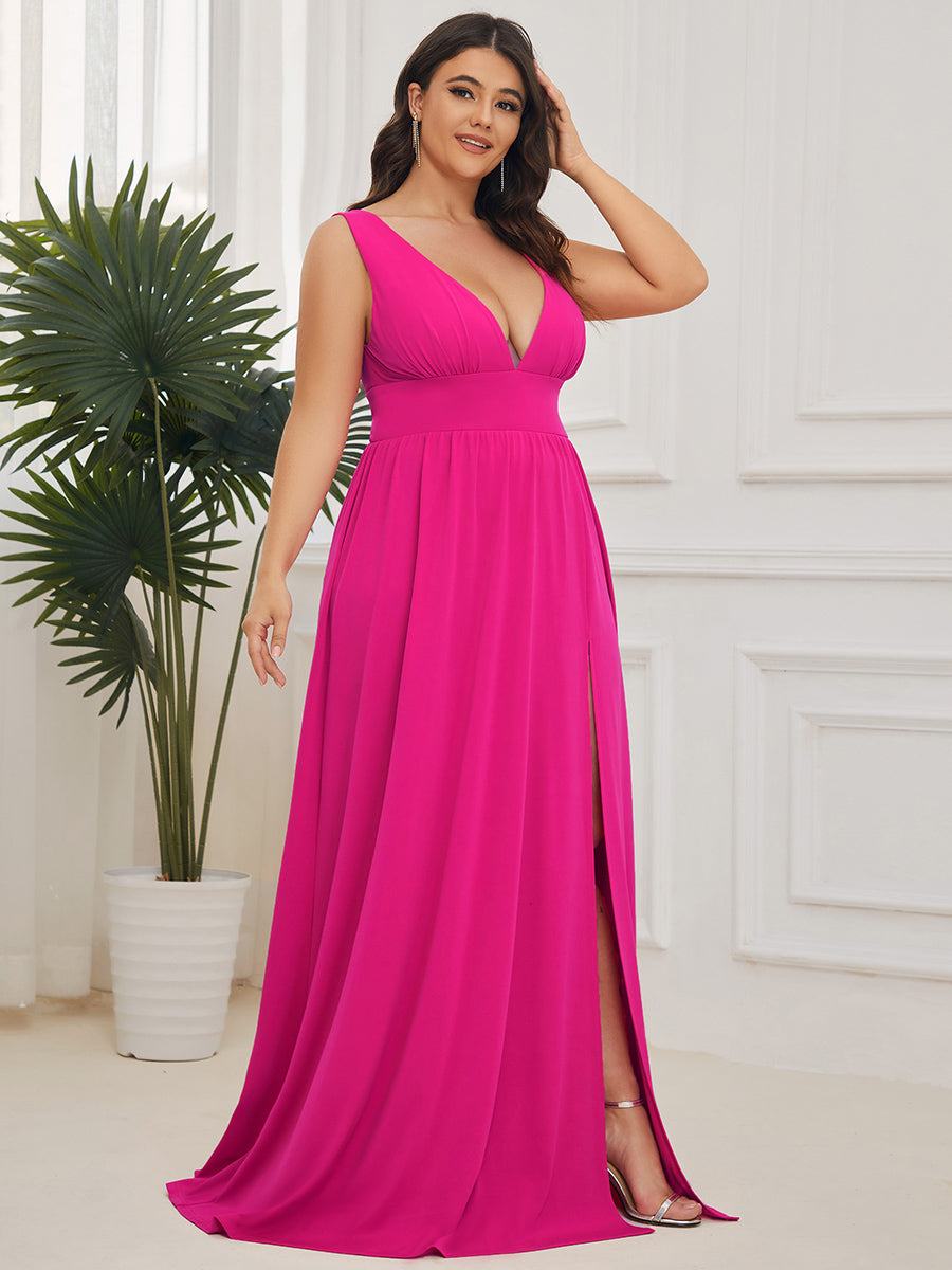 Fuschia pink outlet plus size dress