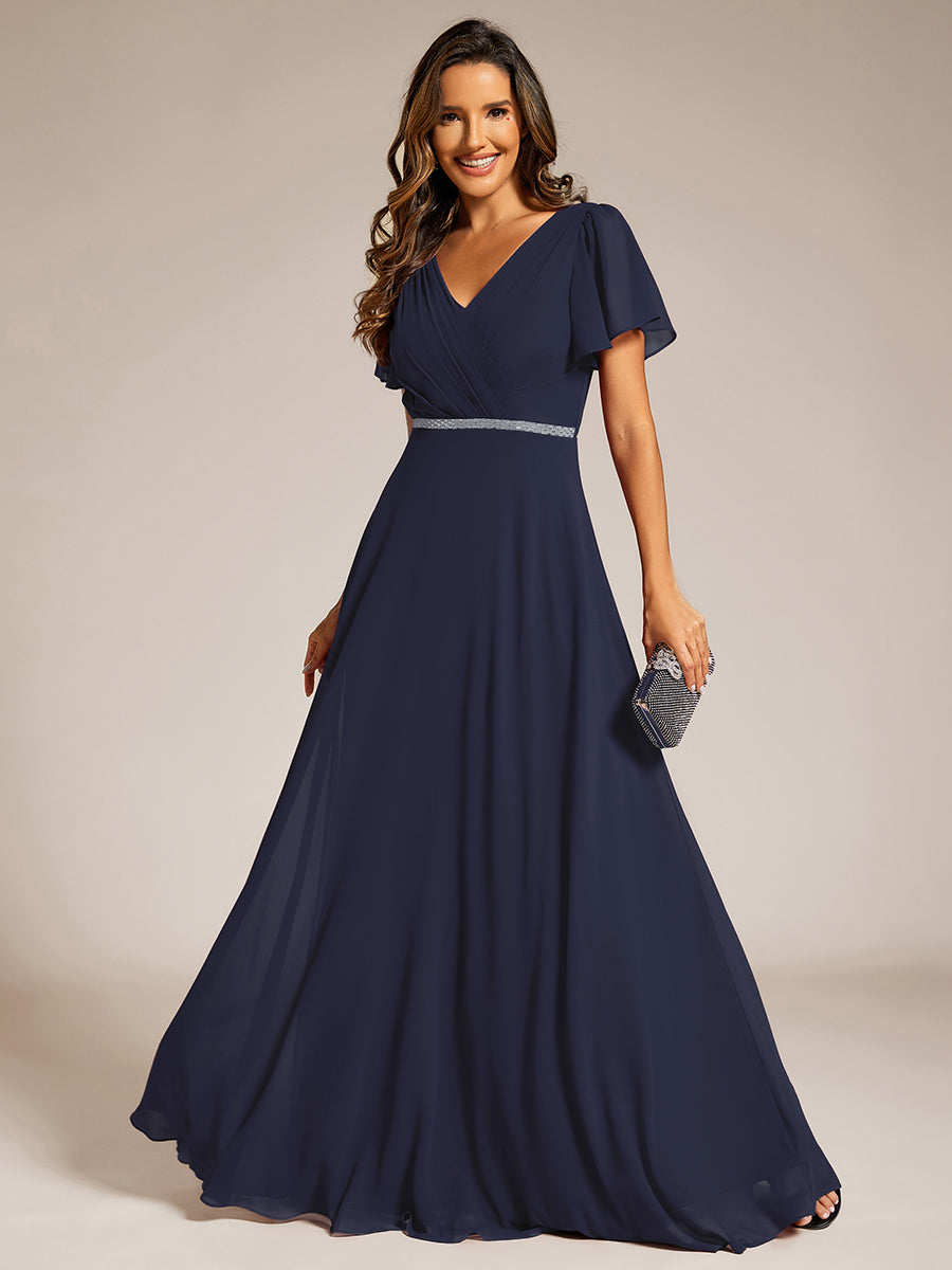 Chiffon dress midi length fashion