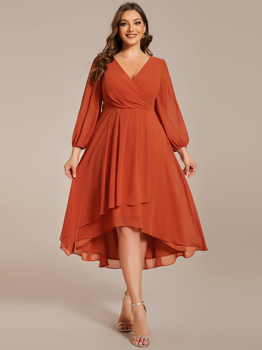 Plus Size Women's Knee-Length Wholesale Homecoming Cocktail Dresses Wi