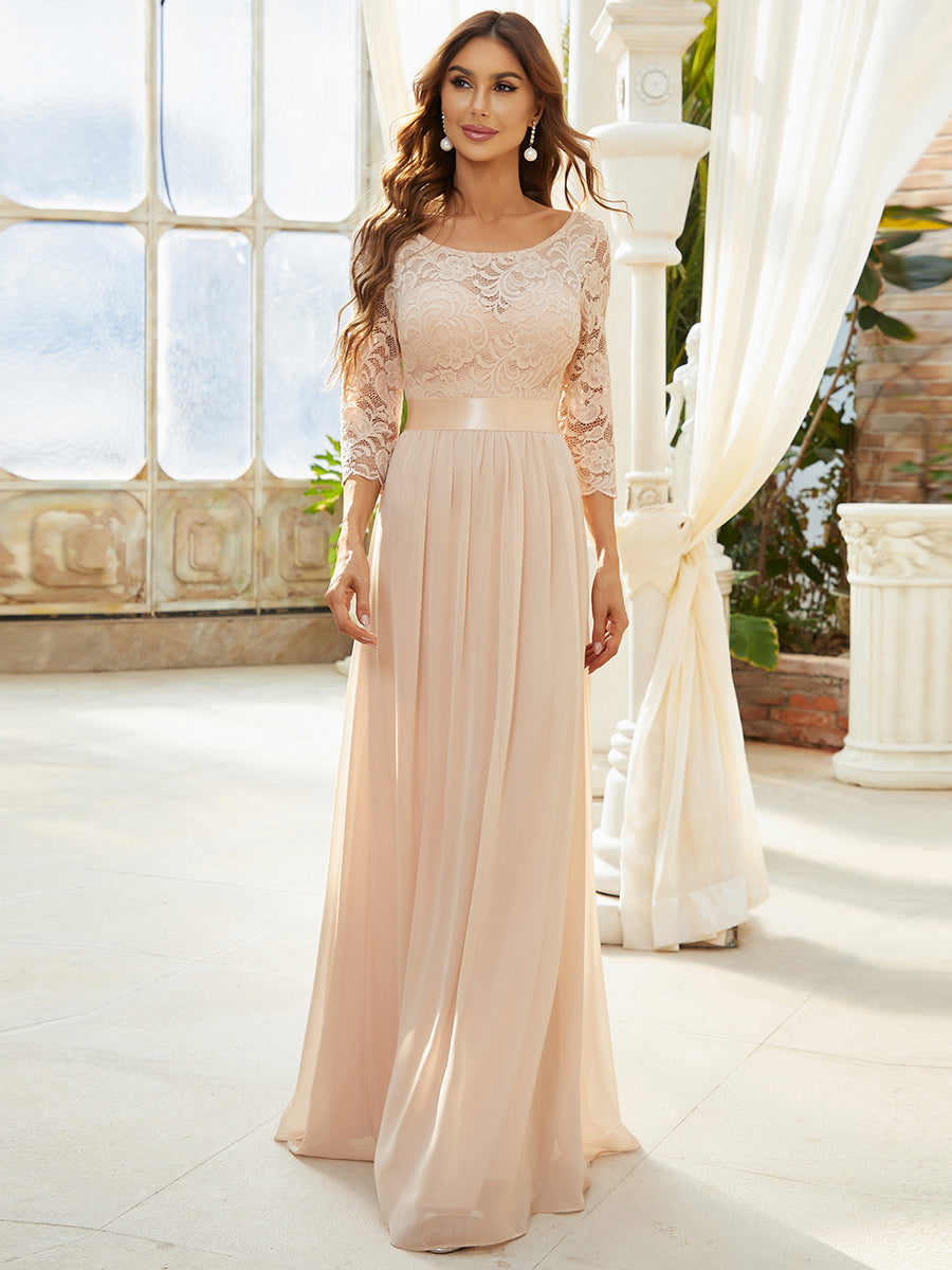 Hot Sale Wholesale Bridesmaid Dresses for Women Long Lace Sleeve