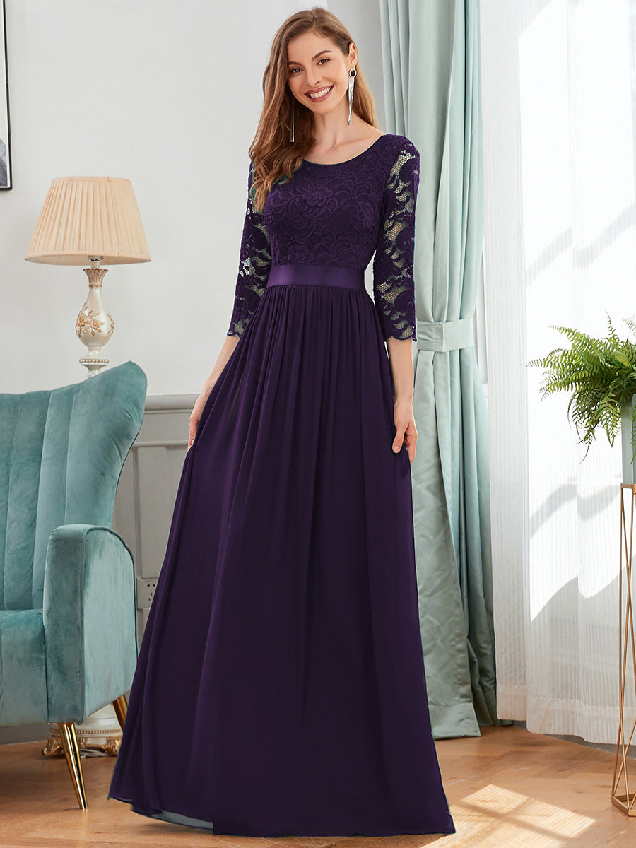 Hot Sale Wholesale Bridesmaid Dresses for Women Long Lace Sleeve