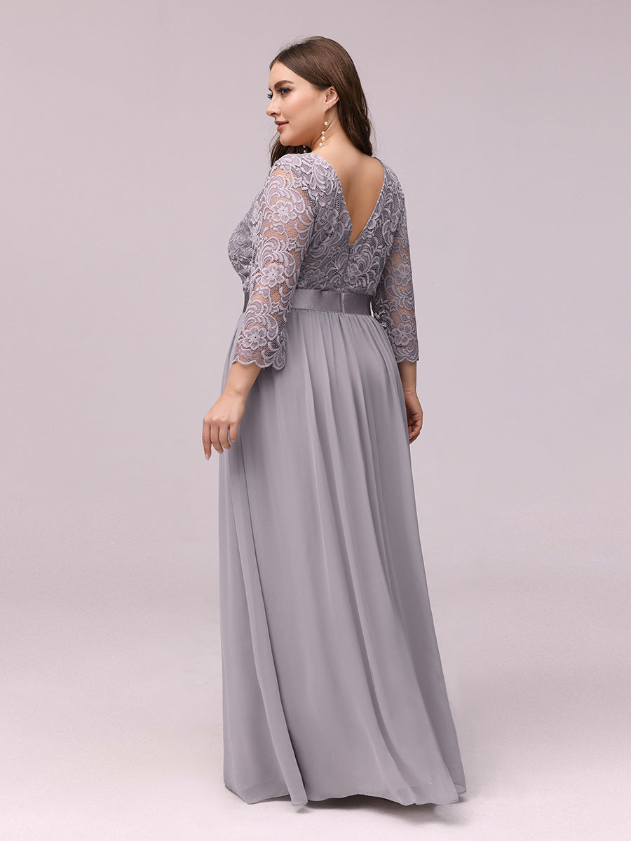 Wholesale Bridesmaid Dresses for Women Plus Size Long Lace Sleeve