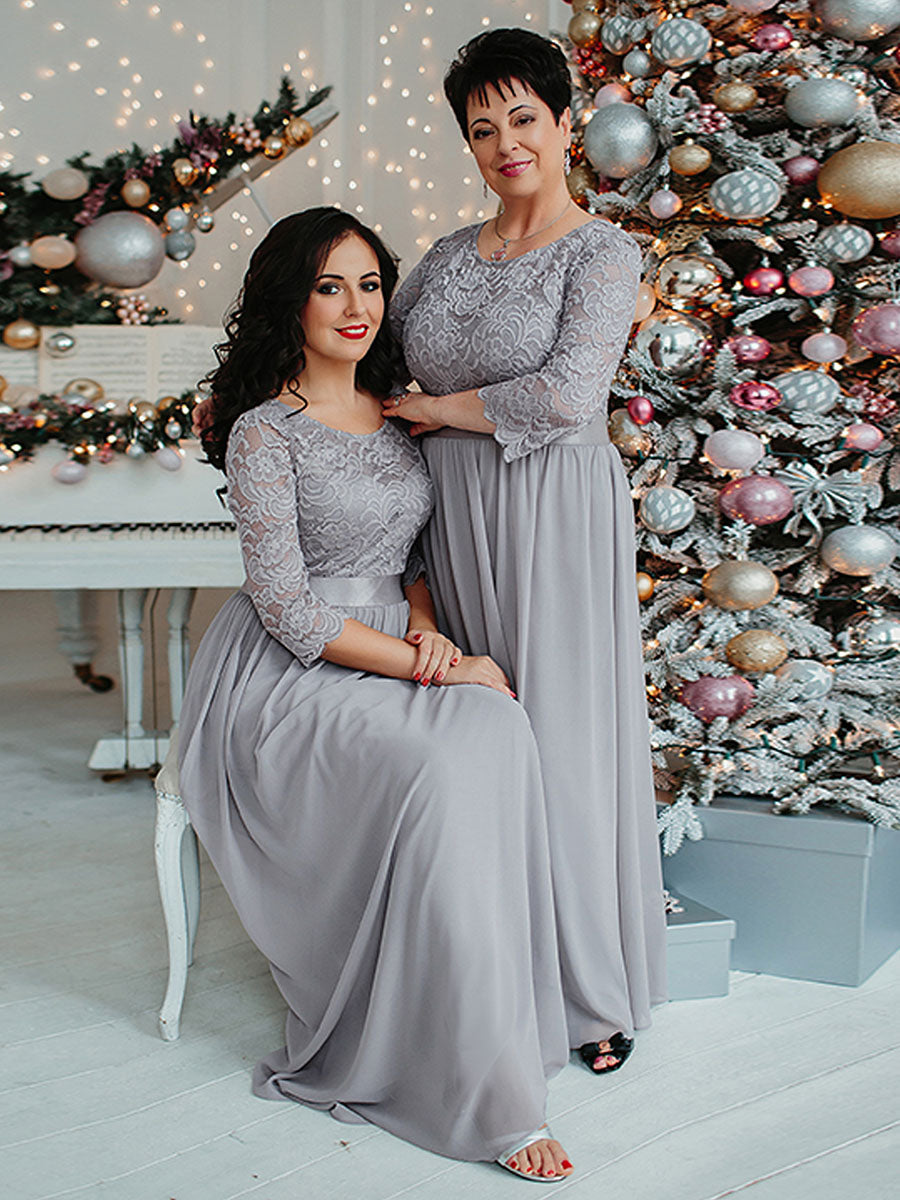 Wholesale Bridesmaid Dresses for Women Plus Size Long Lace Sleeve