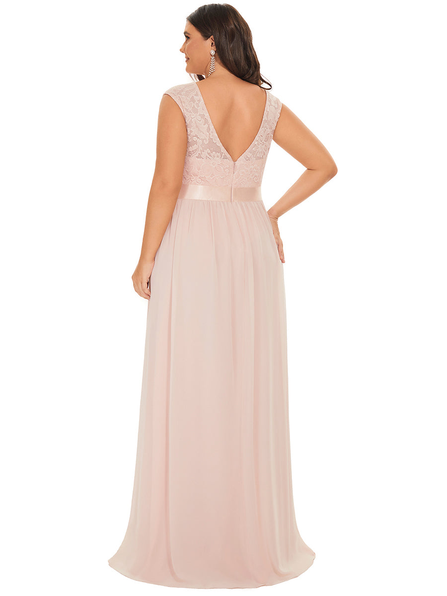 Wholesale Plus Size Fahion Lace Bridesmaid Dresses