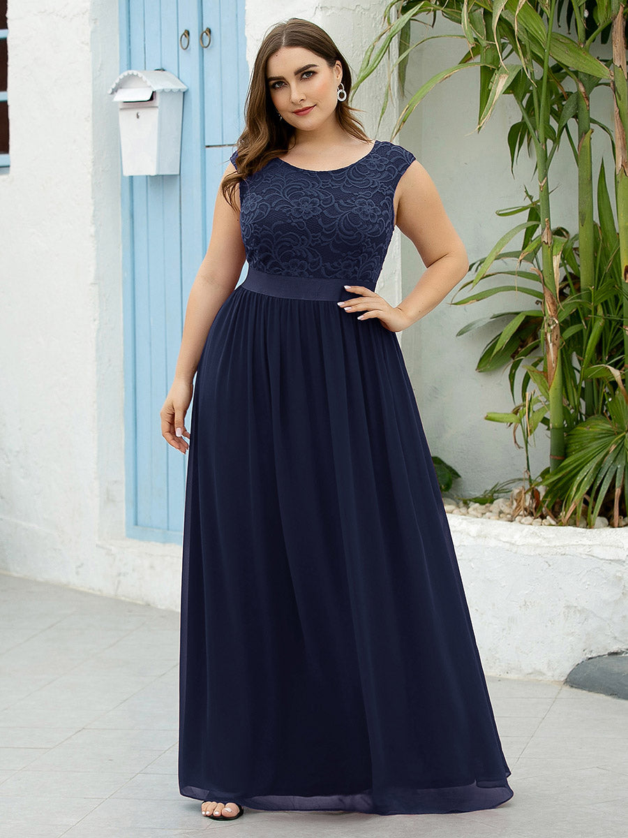 Wholesale Plus Size Fahion Lace Bridesmaid Dresses