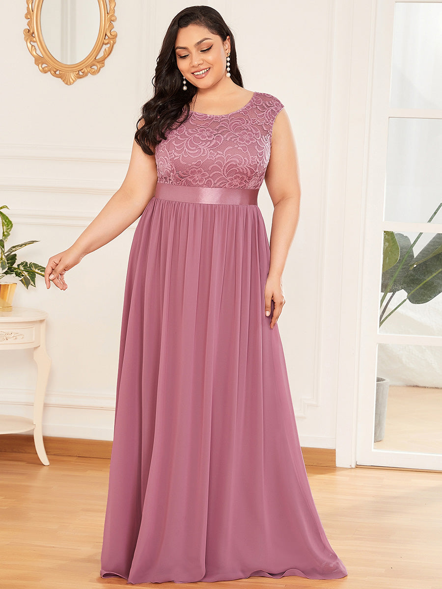 Wholesale Plus Size Fahion Lace Bridesmaid Dresses