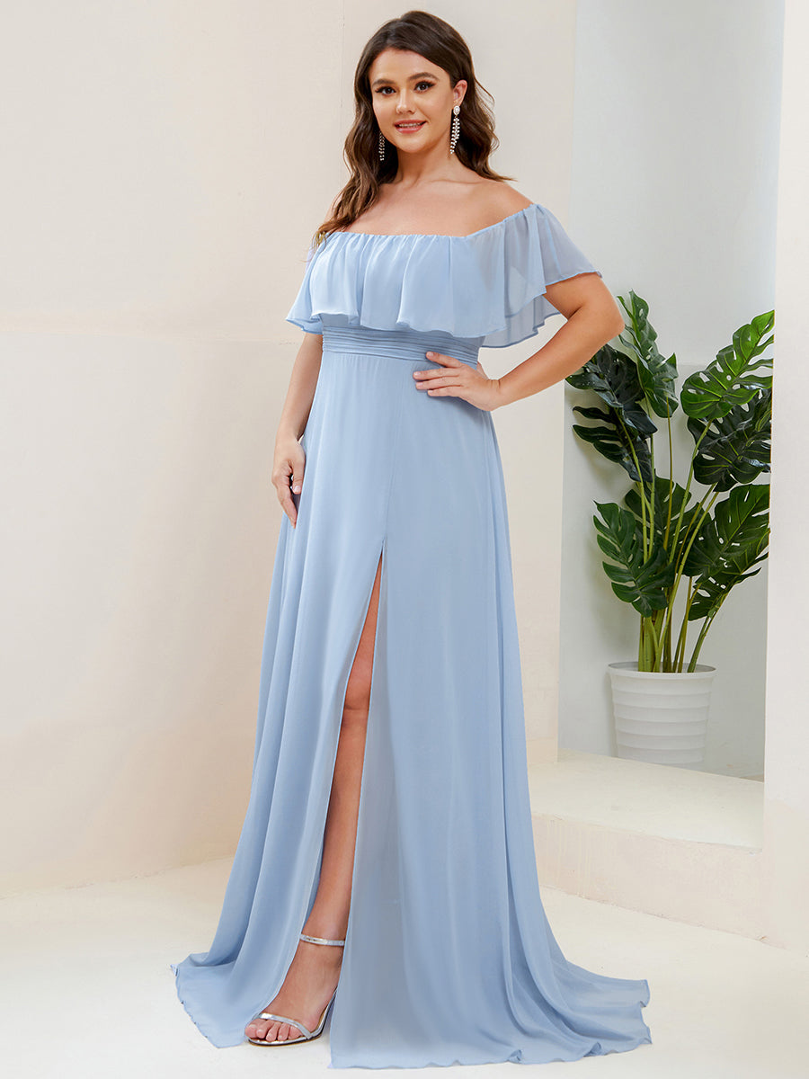 Color=Sky Blue | womens-a-line-off-shoulder-ruffle-thigh-split-bridesmaid-dresses-es00969-2-Sky Blue 19