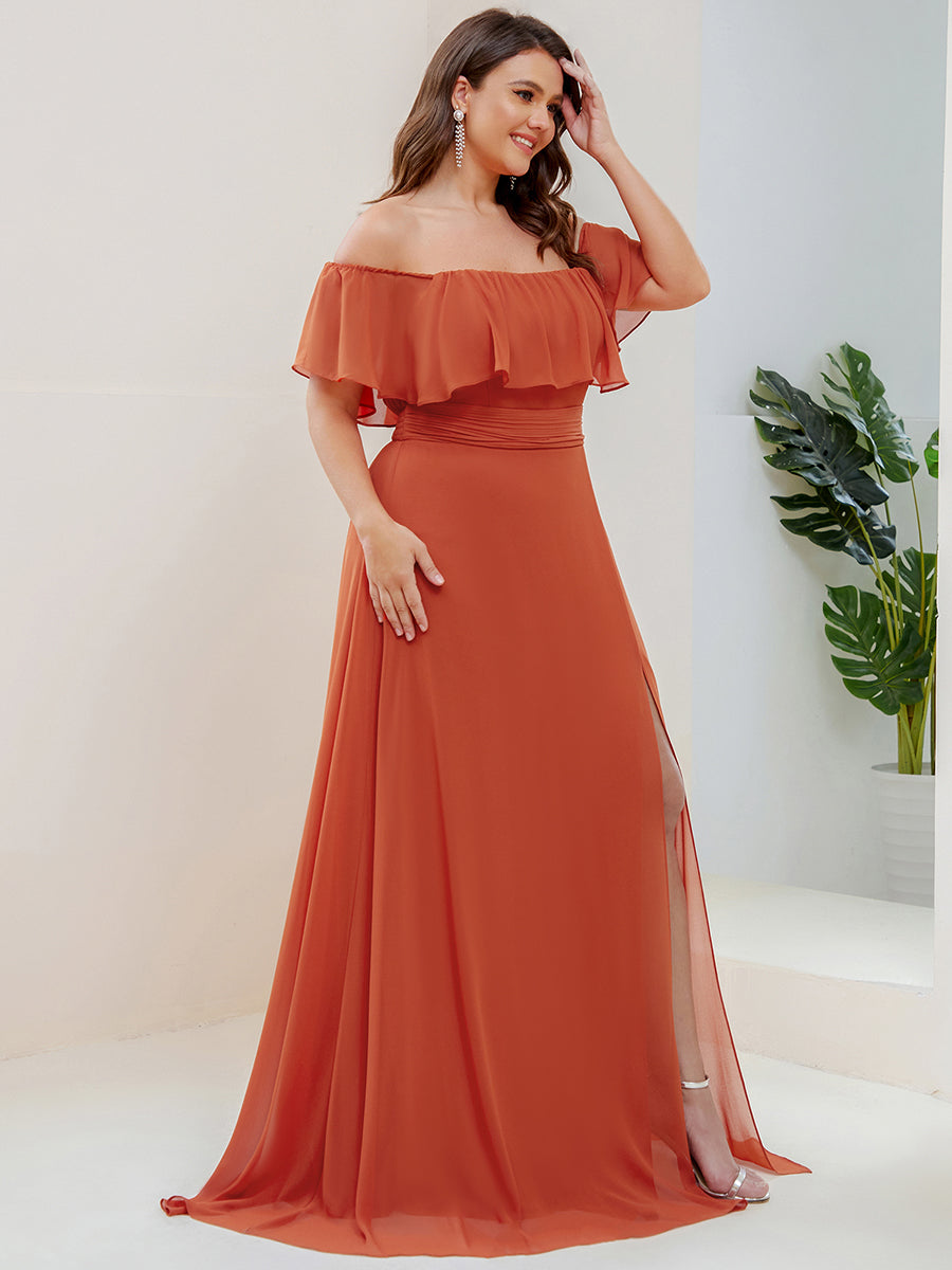 Color=Burnt Orange | womens-a-line-off-shoulder-ruffle-thigh-split-bridesmaid-dresses-es00969-2-Burnt Orange 24