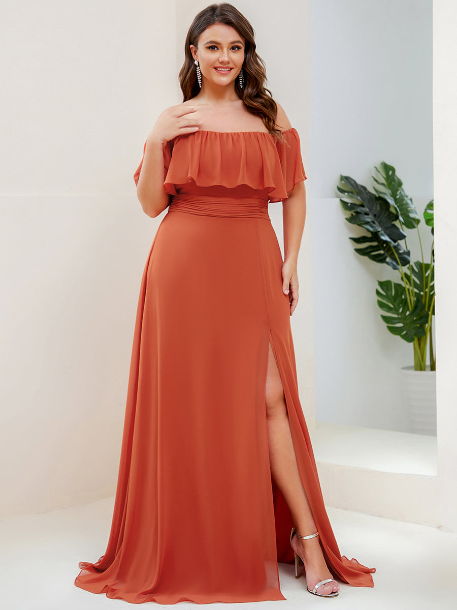 Color=Burnt Orange | womens-a-line-off-shoulder-ruffle-thigh-split-bridesmaid-dresses-es00969-2-Burnt Orange 21