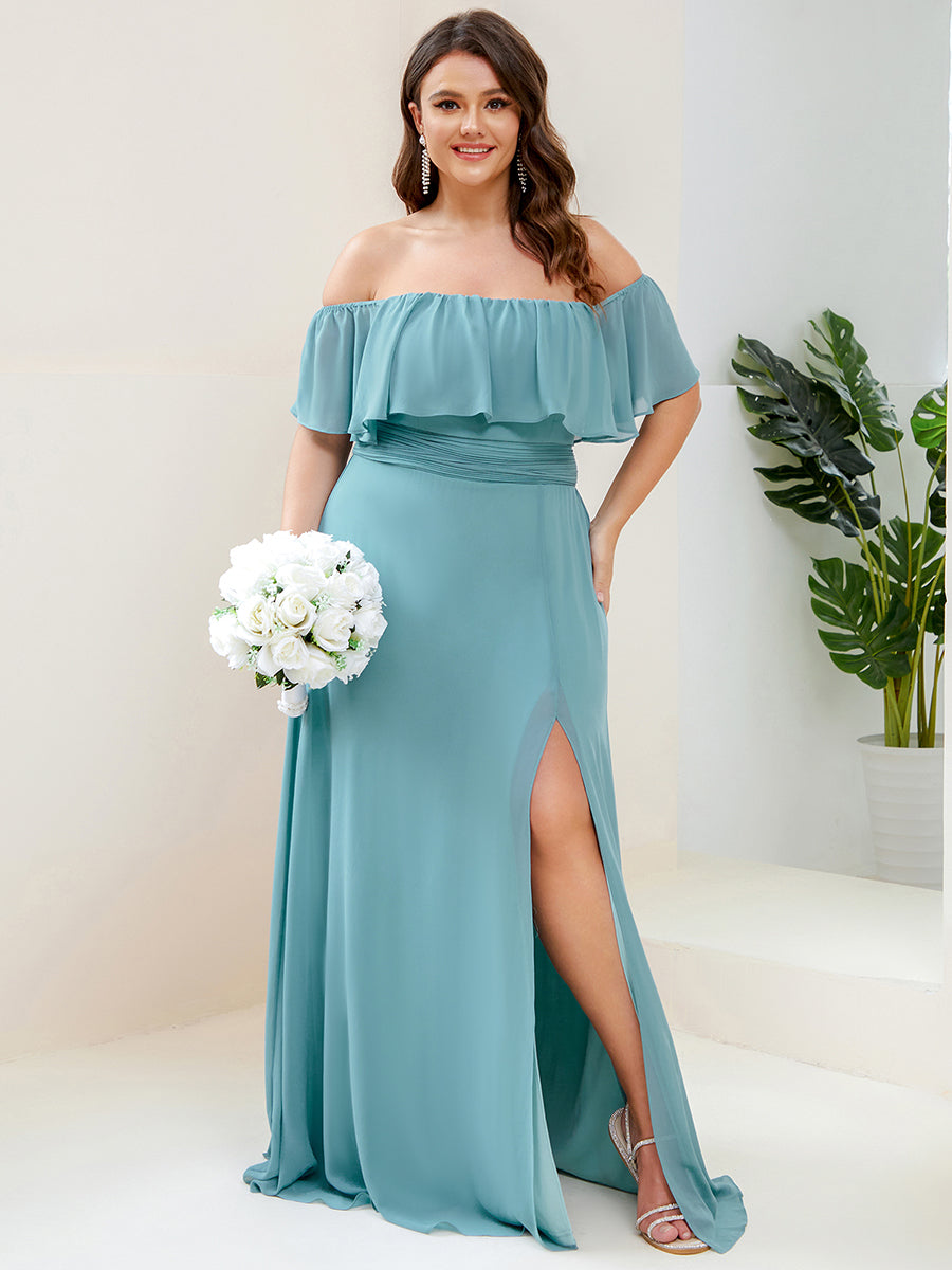 Color=Light teal | womens-a-line-off-shoulder-ruffle-thigh-split-bridesmaid-dresses-es00969-2-Light teal 36