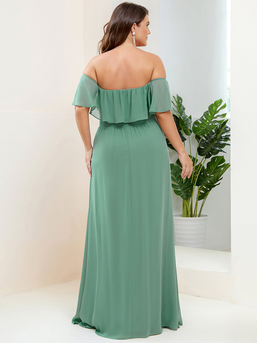 Color=Green Bean | womens-a-line-off-shoulder-ruffle-thigh-split-bridesmaid-dresses-es00969-2-Green Bean 67