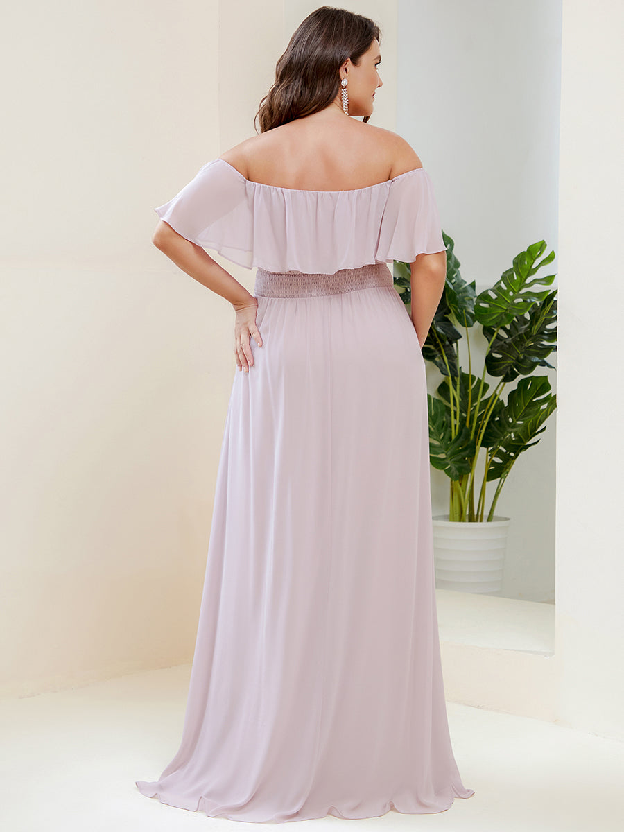 Color=Lilac | womens-a-line-off-shoulder-ruffle-thigh-split-bridesmaid-dresses-es00969-2-Lilac 77