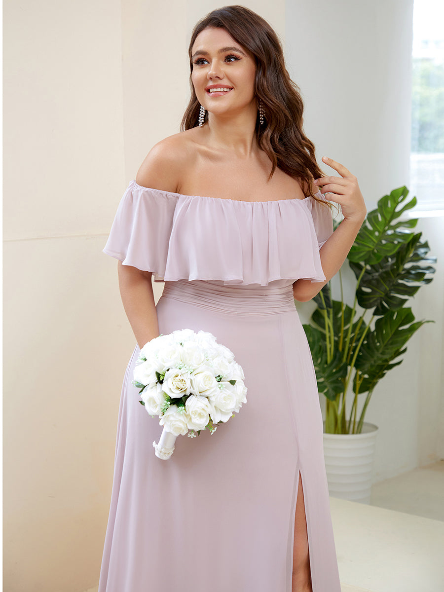 Color=Lilac | womens-a-line-off-shoulder-ruffle-thigh-split-bridesmaid-dresses-es00969-2-Lilac 78