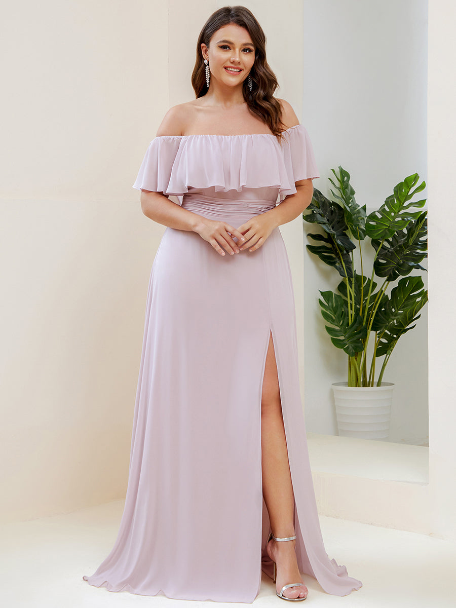 Color=Lilac | womens-a-line-off-shoulder-ruffle-thigh-split-bridesmaid-dresses-es00969-2-Lilac 76