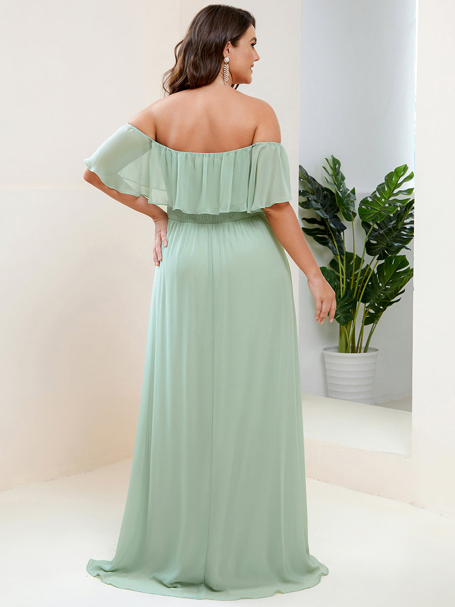 Color=Mint Green | womens-a-line-off-shoulder-ruffle-thigh-split-bridesmaid-dresses-es00969-2-Mint Green 87