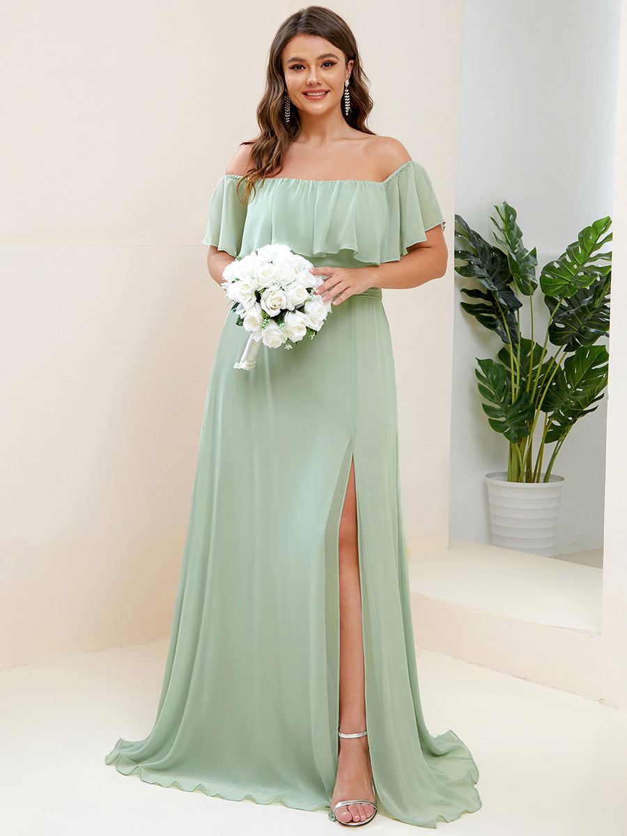 Color=Mint Green | womens-a-line-off-shoulder-ruffle-thigh-split-bridesmaid-dresses-es00969-2-Mint Green 86