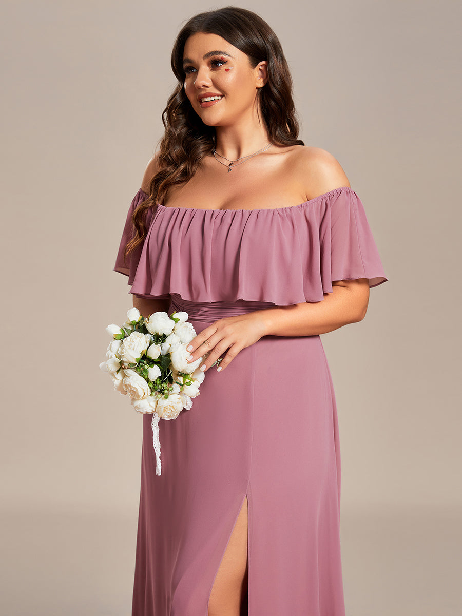 Color=Purple Orchid | womens-a-line-off-shoulder-ruffle-thigh-split-bridesmaid-dresses-es00969-2-Purple Orchid 103