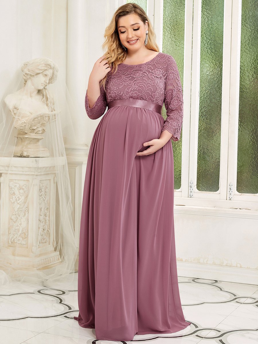 Burgundy plus size maternity dress best sale