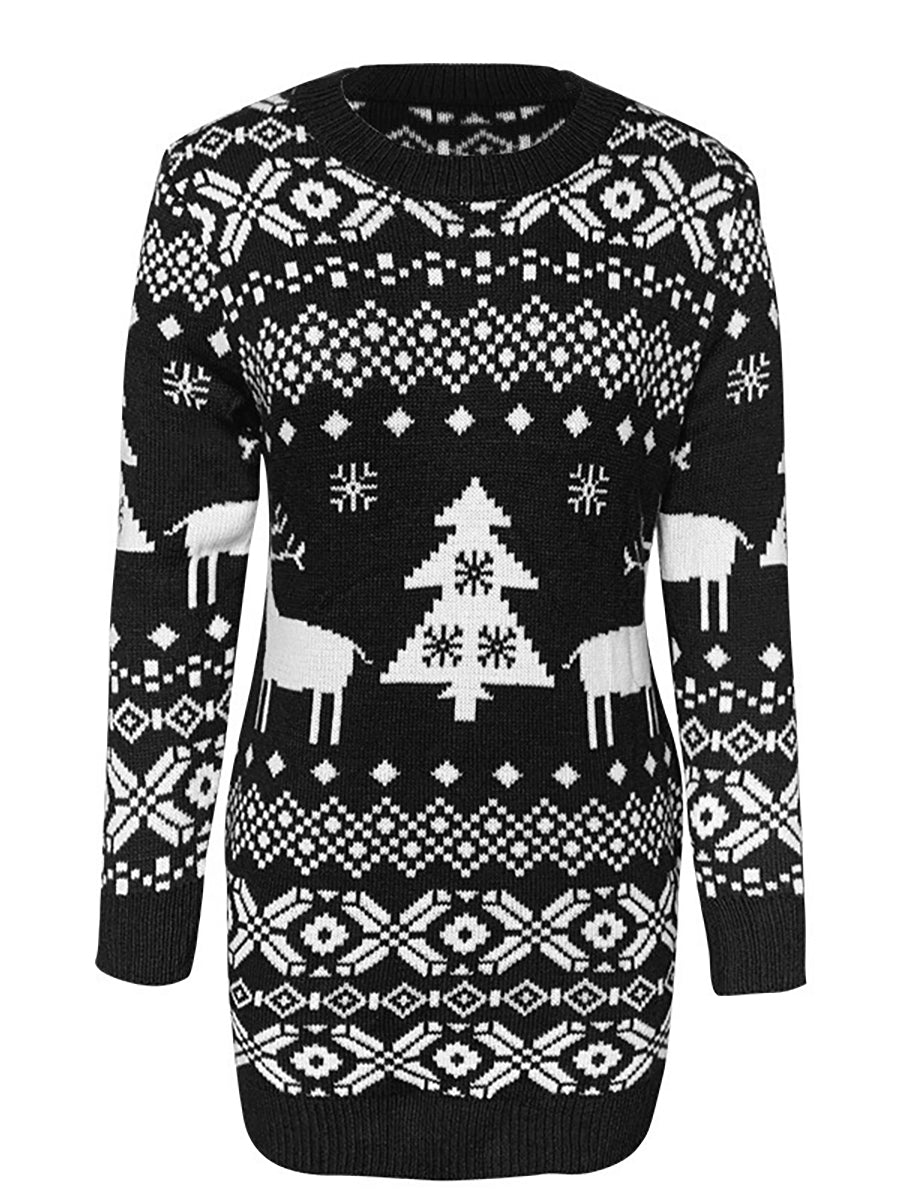 Long christmas sweater shops dress