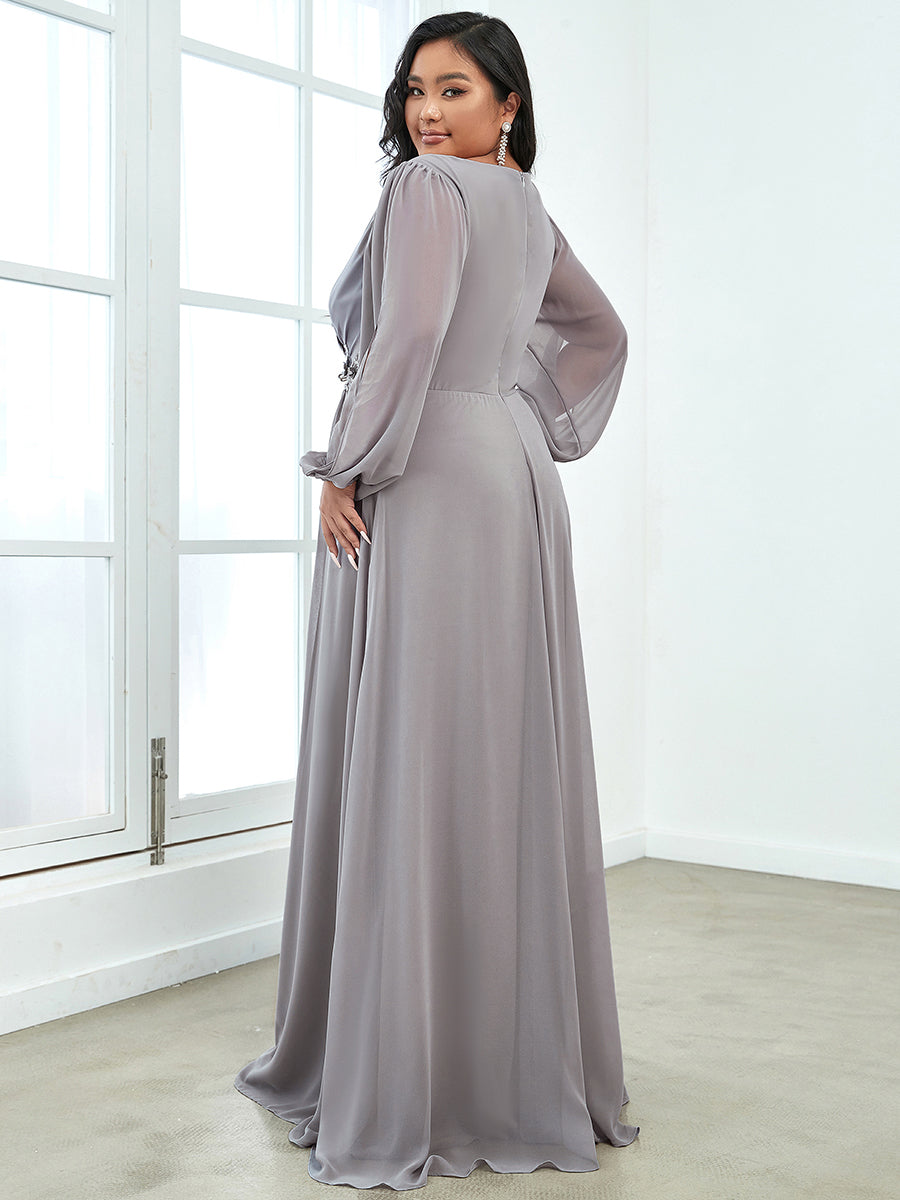 Evening Dress | Appliqued Plus Size ...