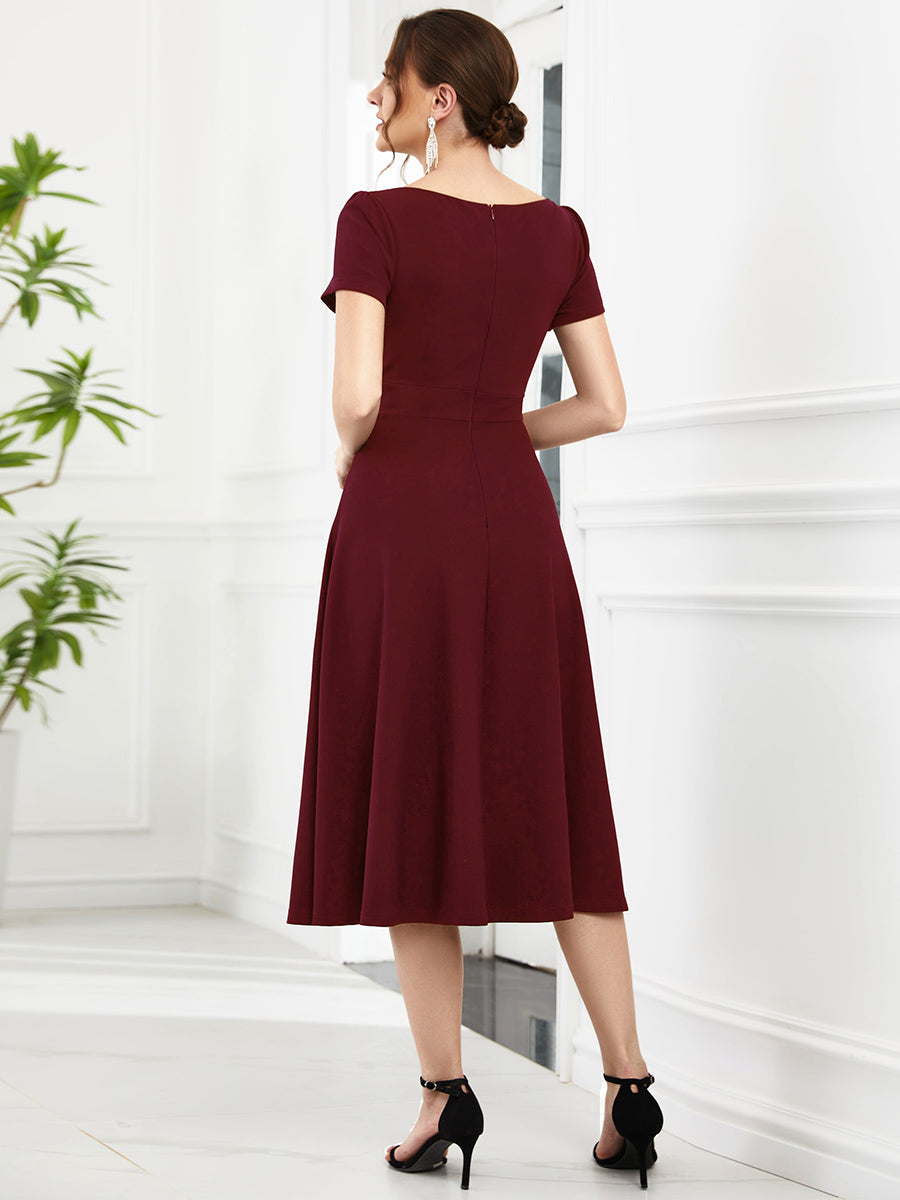 Knee Length Designer Dresses  Women's Tea Length Gowns Online –  NewYorkDress