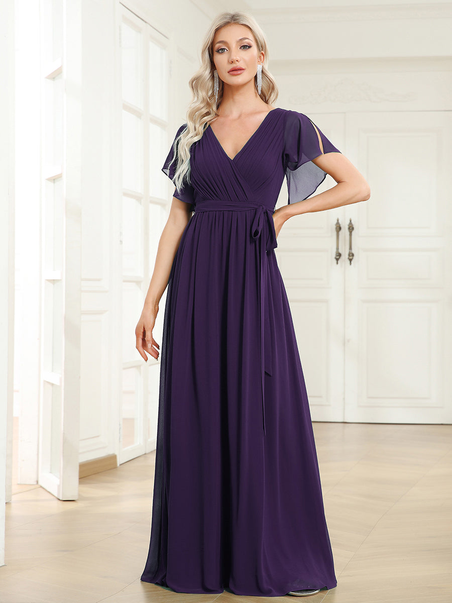 Dark Purple Bridesmaid Dresses Under