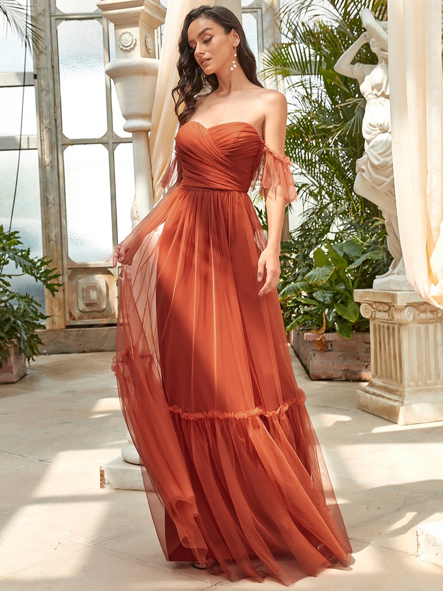 Orange Dinner Dresses