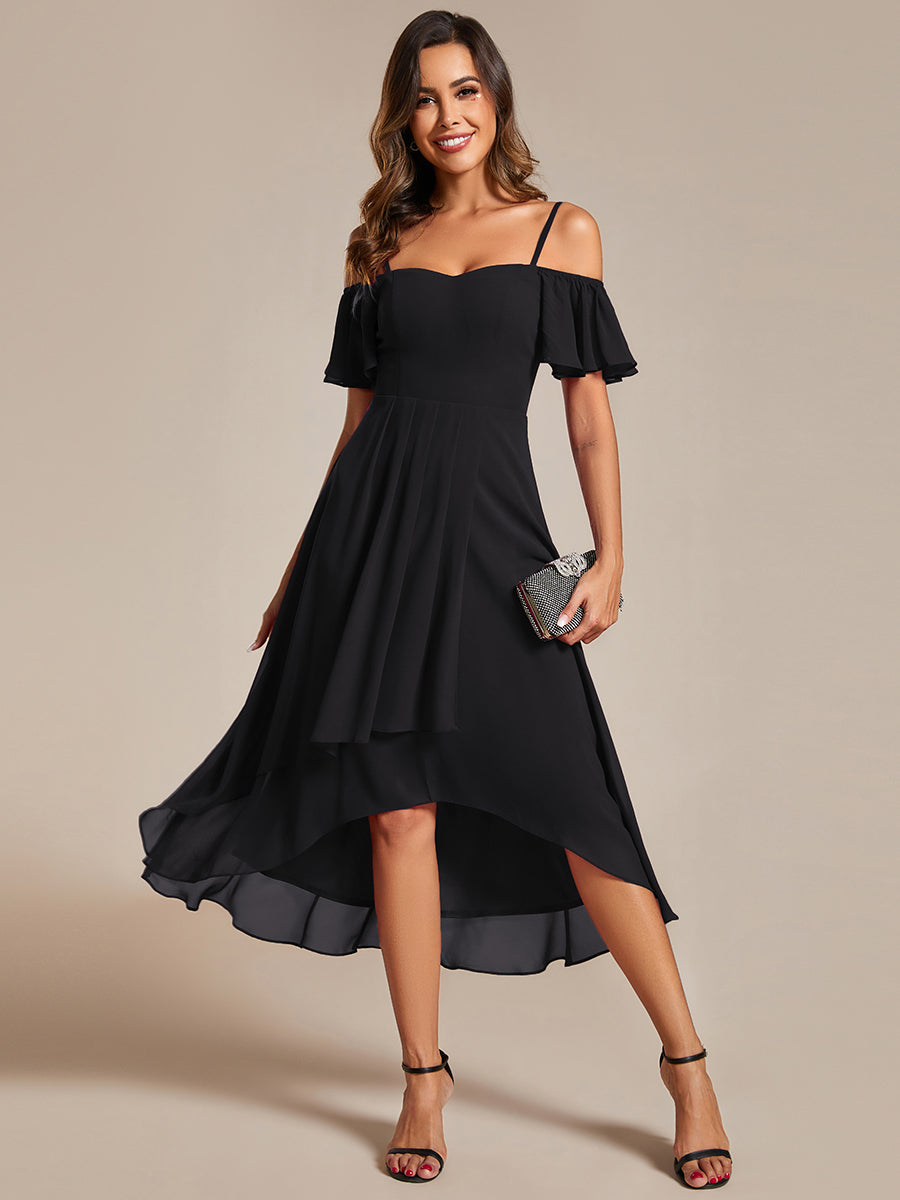 Spaghetti strap dress wedding fashion guest