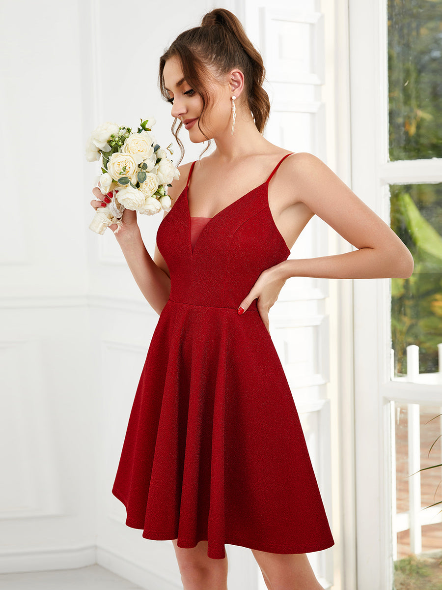 Cocktail dress red clearance color