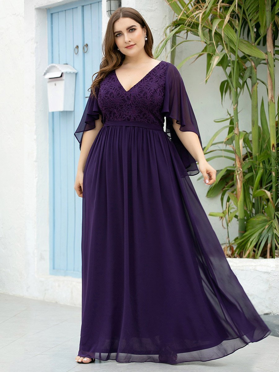 Dark purple shop chiffon dress