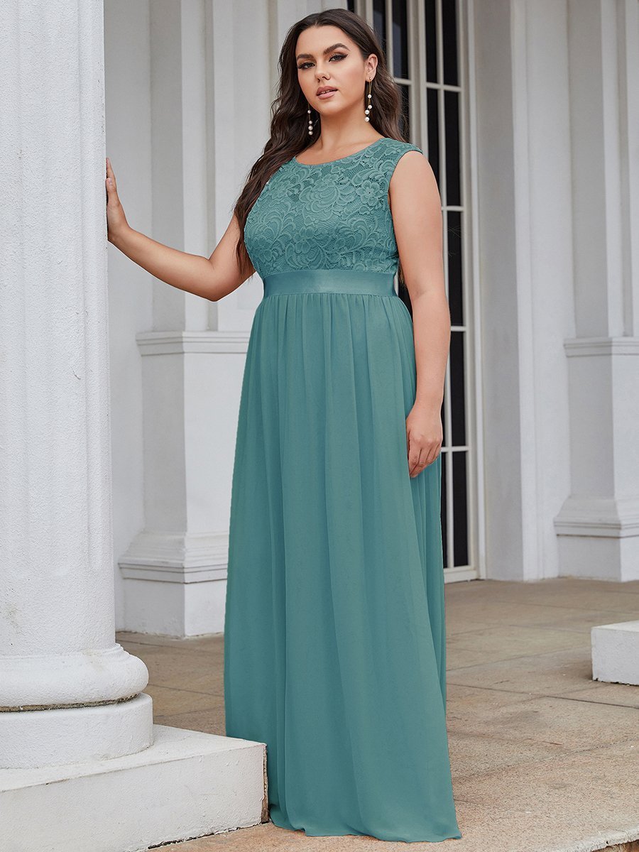 Plus Size Turquoise Bridesmaid Dress