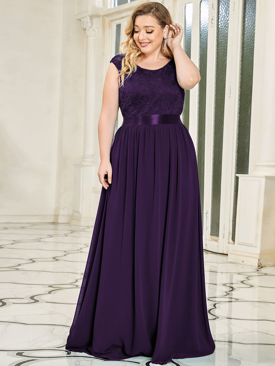 Plus size dark deals purple bridesmaid dresses