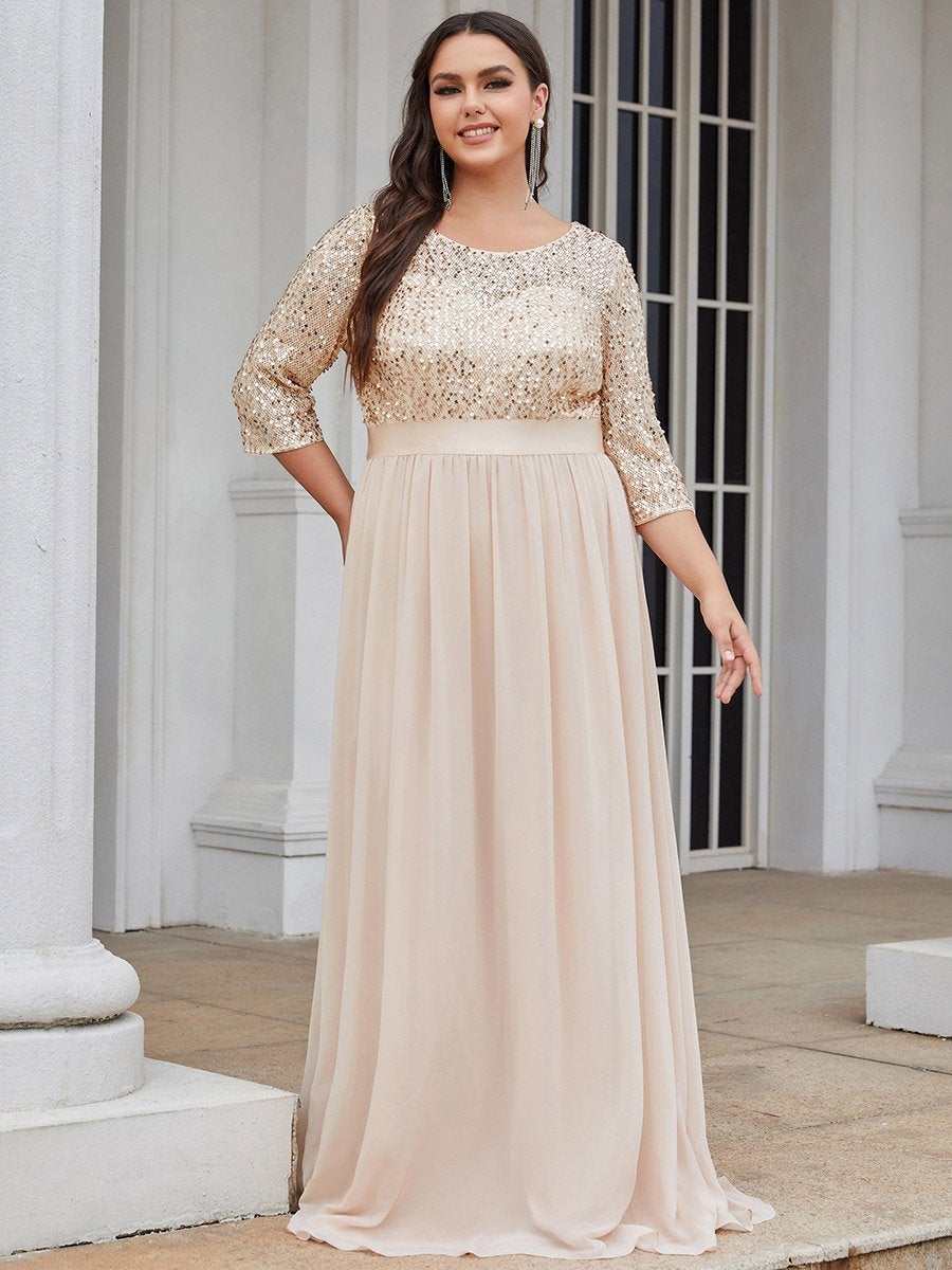 Blush plus size mother clearance of the bride dress