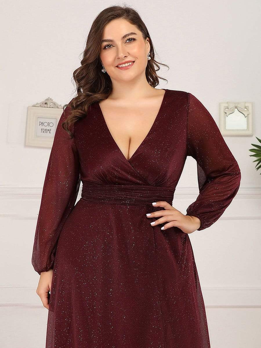 Burgundy and gold outlet plus size dress