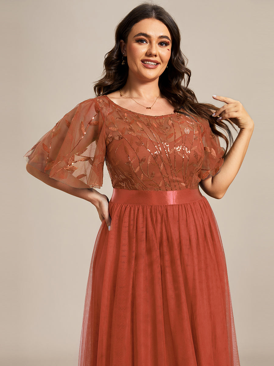 Plus Size Brown Formal Dresses