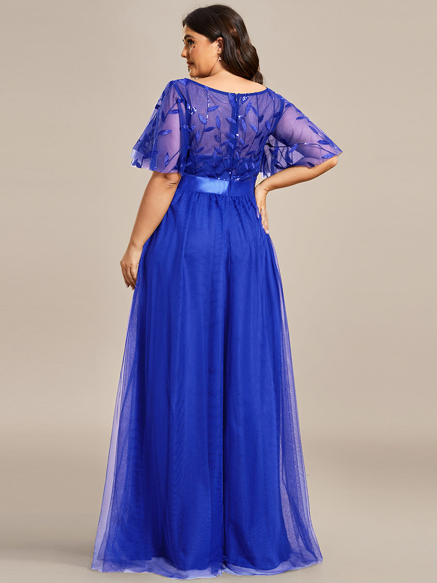 Sapphire Blue Evening Dress