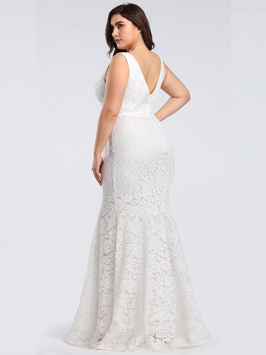 Wholesale Evening Gowns for Party Plus Size Lace Fishtail Bodycon