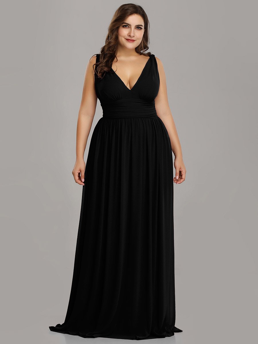 Wholesale Plus Size Evening Dresses Suppliers Chiffon Sleeveless