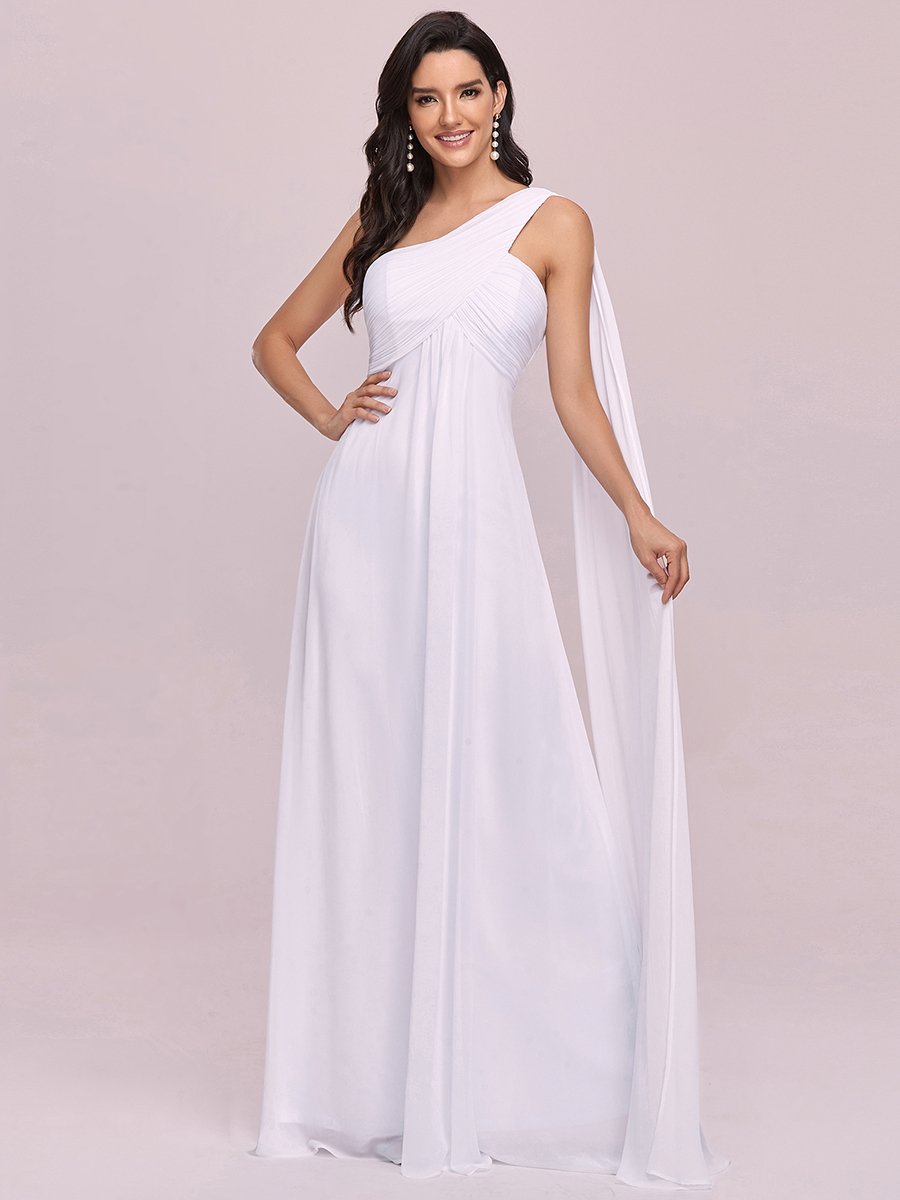 One Shoulder Empire Waist Bridesmaid Dresses