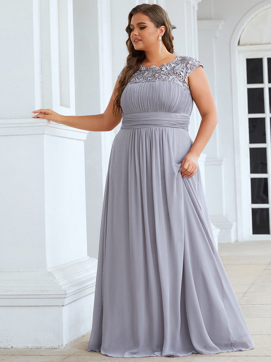 Wholesale Evening Dresses for Women Plus Size Lace Sleeve