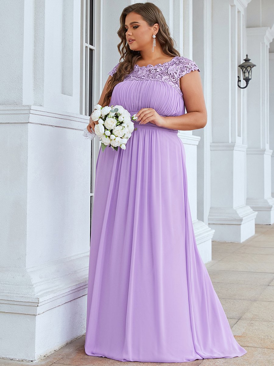 Women's plus best sale size purple dress