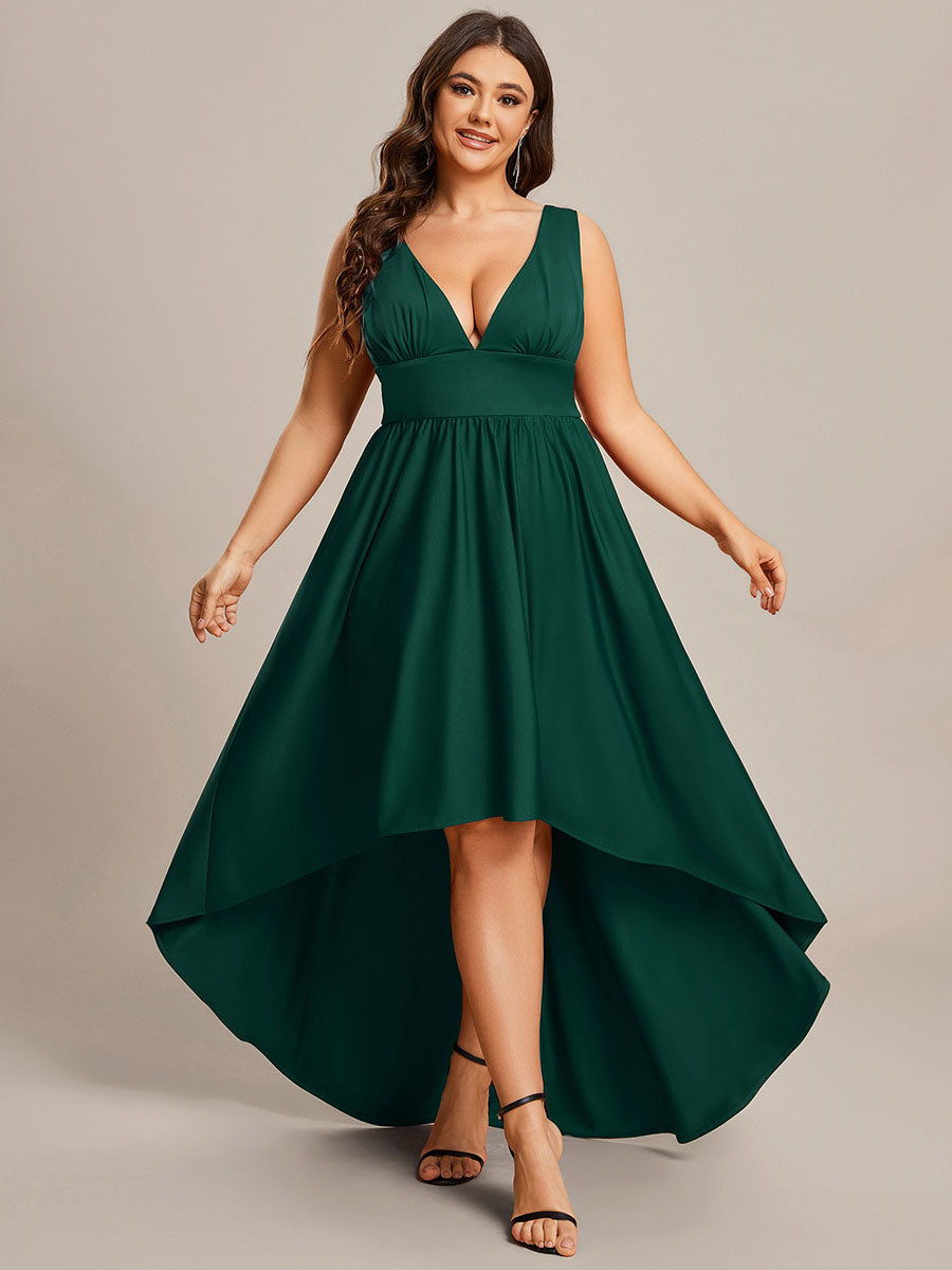 Hunter green clearance high low dress