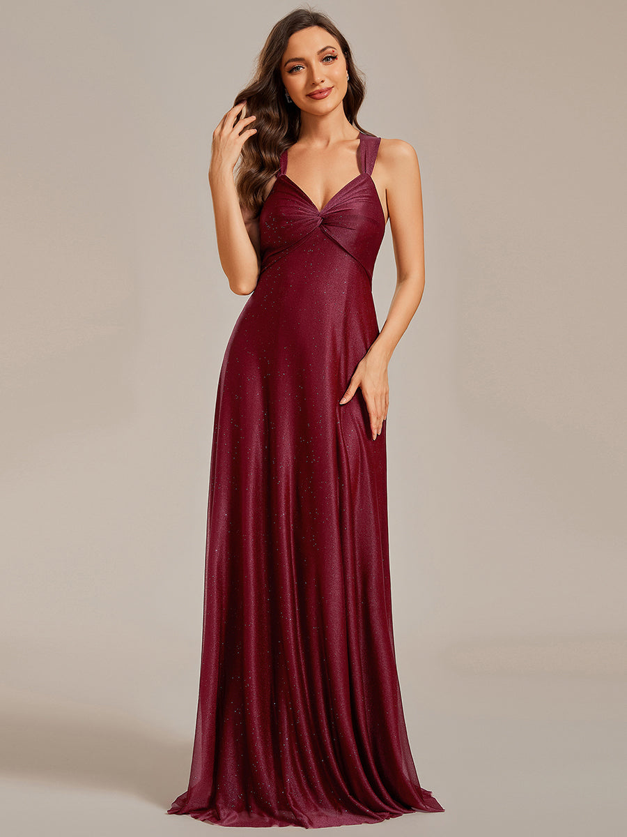 Sparkly burgundy bridesmaid store dresses