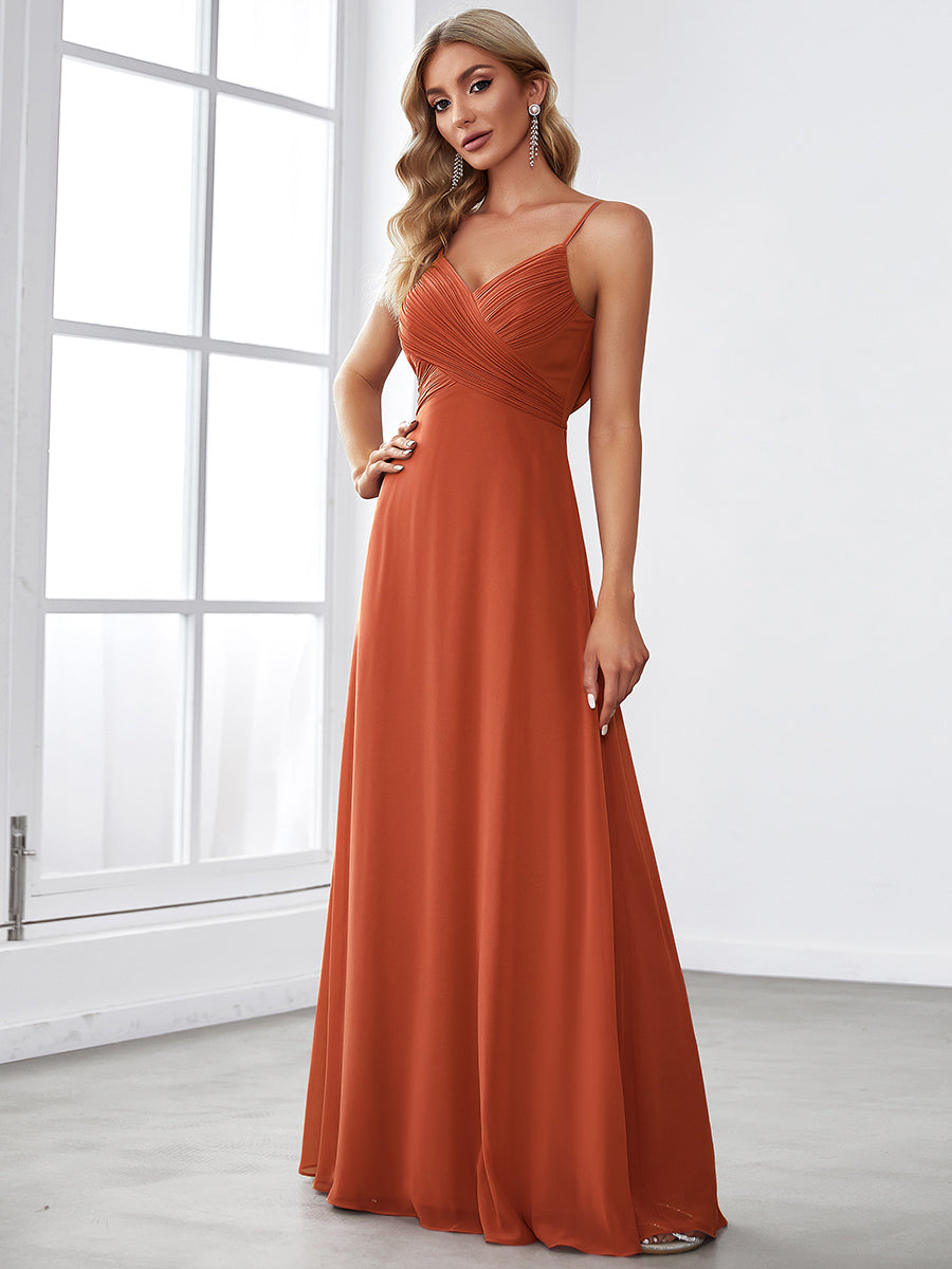 Custom Size Wholesale Evening Dresses with an A Line Silhouette and V Neck