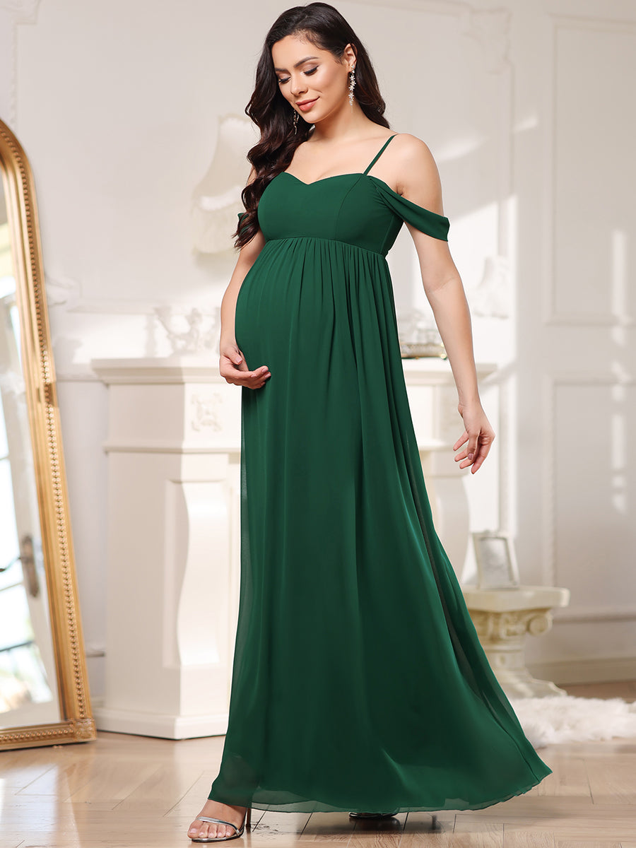 Dark green maternity bridesmaid dress best sale