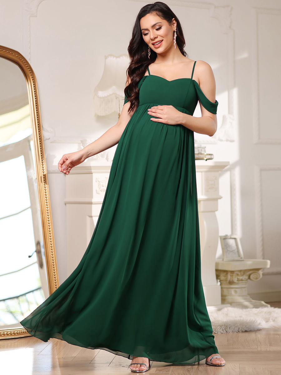 Sleeveless A Line Floor Length Wholesale Maternity Dresses